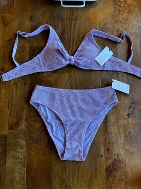 Lively Lavender Textured Bikini - Lively